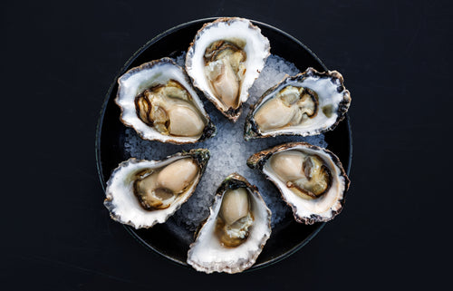 Half shell (open) Sydney Rock Oysters -Per Dozen