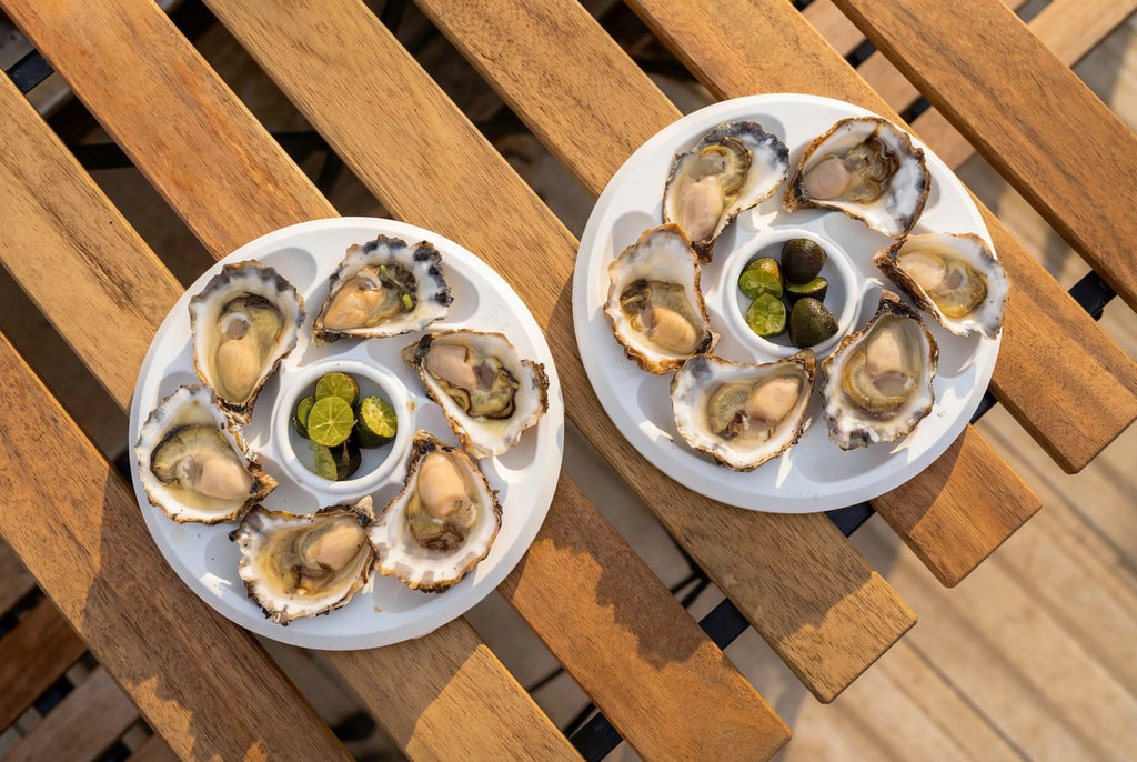 Half shell (open) Sydney Rock Oysters -Per Dozen